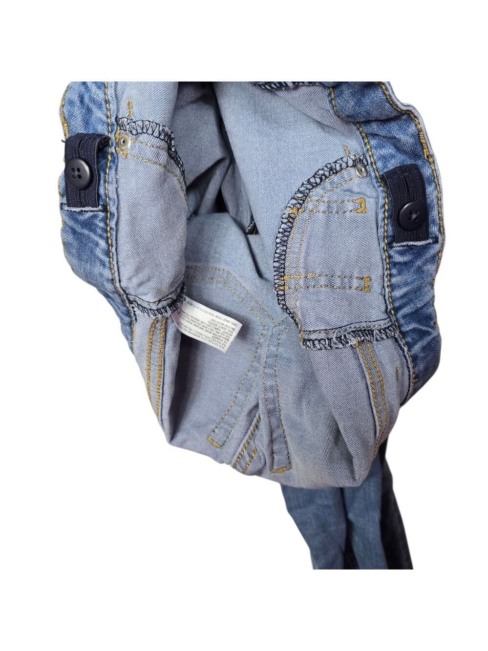 Cat & Jack Blue Super Skinny Super Stretch Jeans Girls Denim Adjustable Waist 12 - Picture 5 of 7